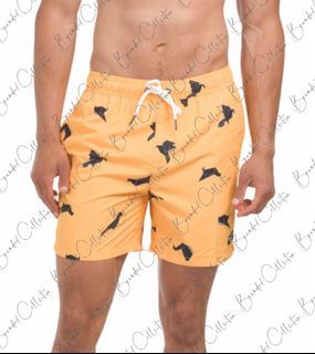 Men Palm Printed Swim Shorts