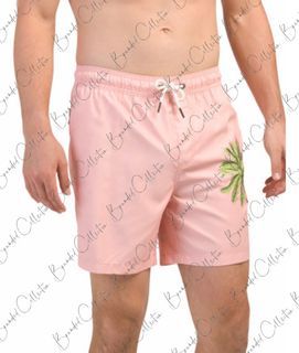 Men Palm Printed Swim Shorts