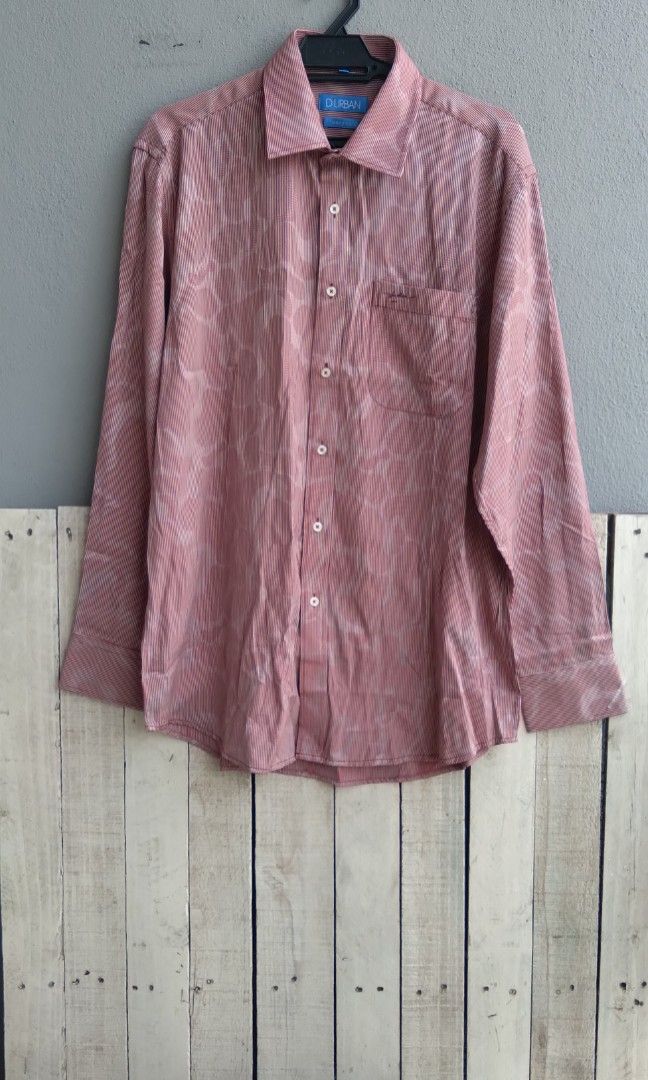 Men's shirt DURBAN brand, Men's Fashion, Tops & Sets, Formal Shirts on Carousell