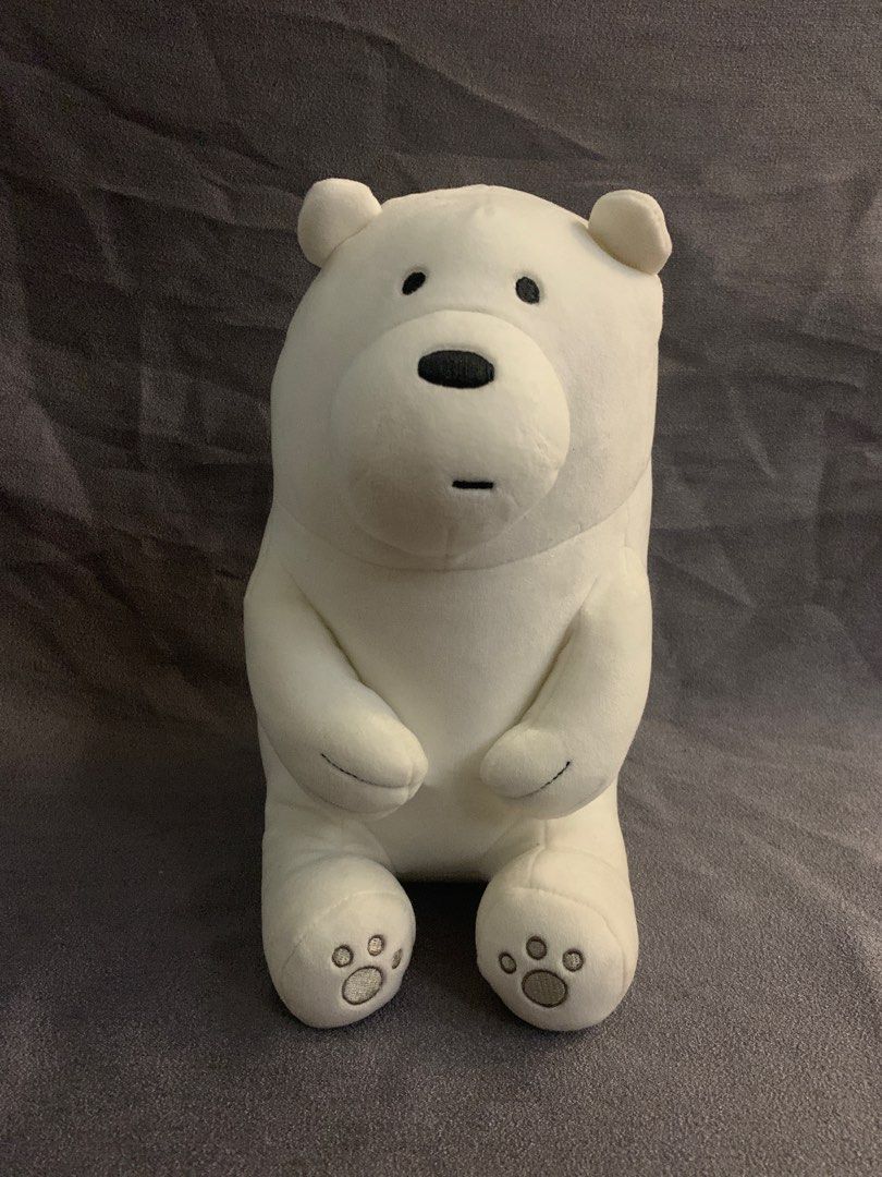 Miniso We Bare Bears Ice Bear Plush Toy, Hobbies & Toys, Toys & Games
