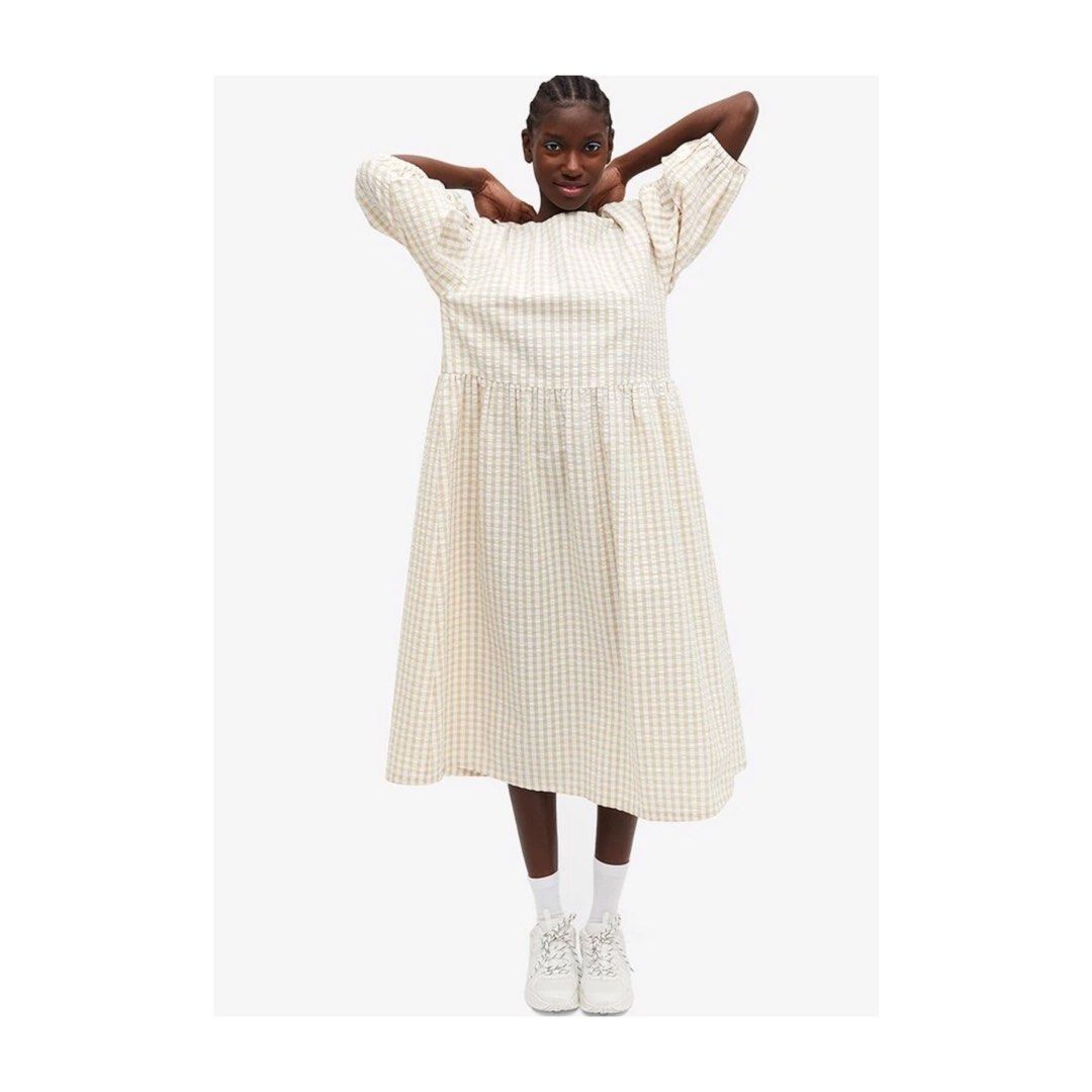 Fashion Monki Gingham Dress Monki Oversized Cotton Shirt Dress