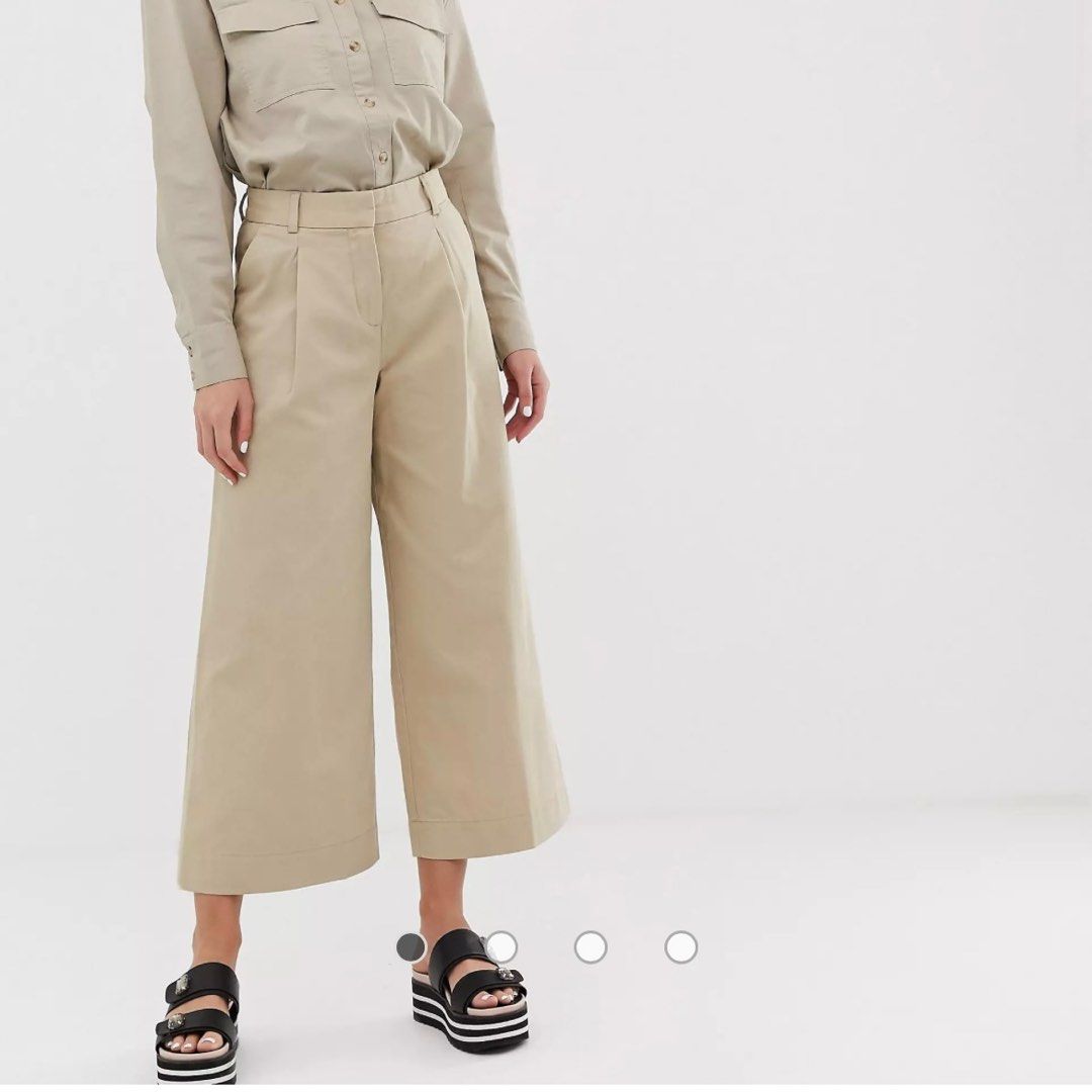 Monki wide top leg trousers