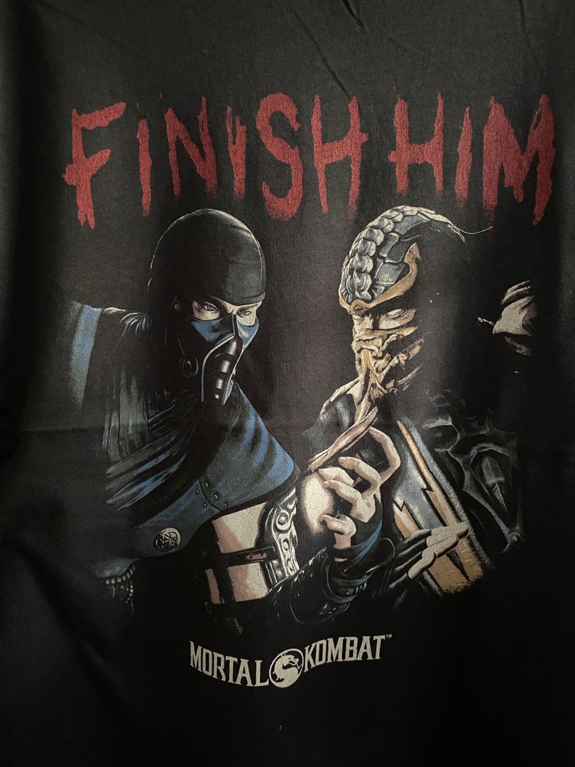 T-shirt Mortal Kombat 1993 Design Rare - Noir, Tailles S à 5XL, Coton épais, Neuf Avec étiquettes