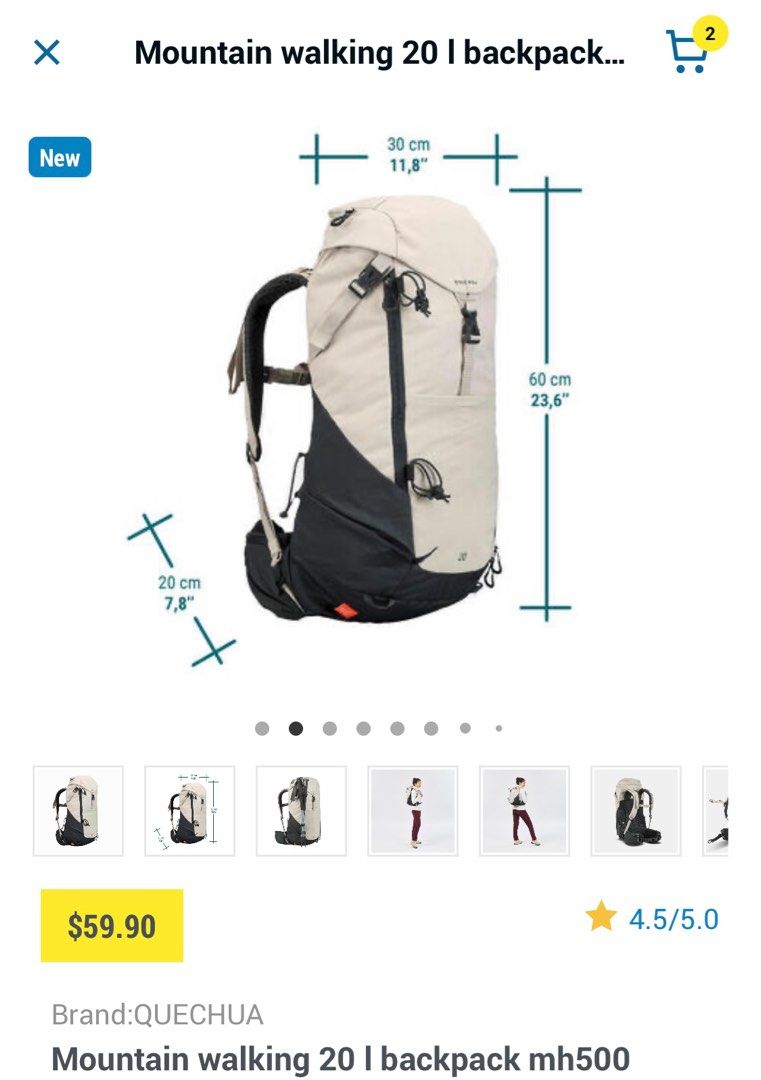 Mh500 20 l outlet quechua