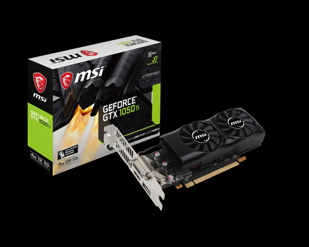 MSI GeForce GTX 1050 Ti 4GT LP Low Profile gamer gaming small form factor sff itx gpu small pc 18cm budget cheap
