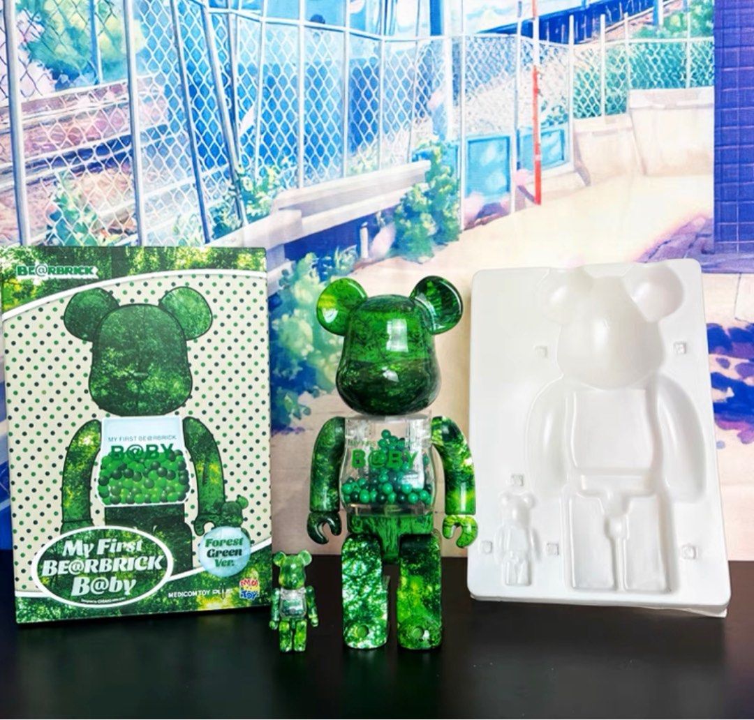 Medicom Toy MY FIRST BE@RBRICK B@BY × FOREST GREEN 1000% bearbrick