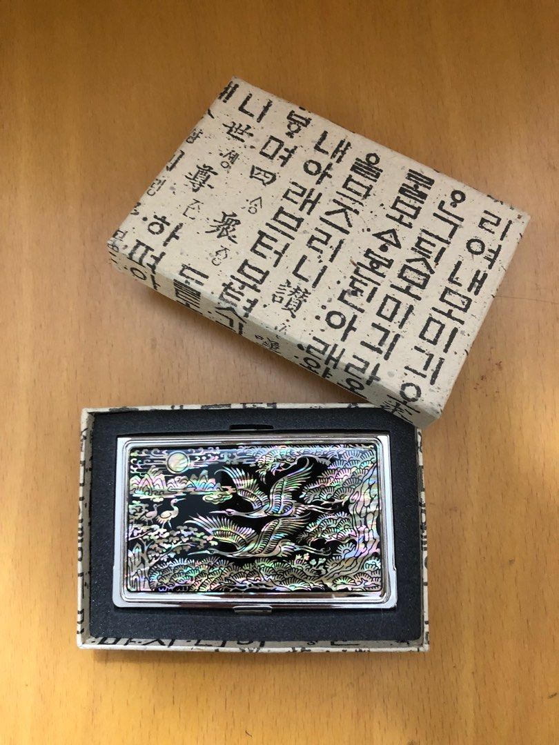 韓國螺鈿漆名片盒Najeonchilgi lacquer-ware inlaid with Mother
