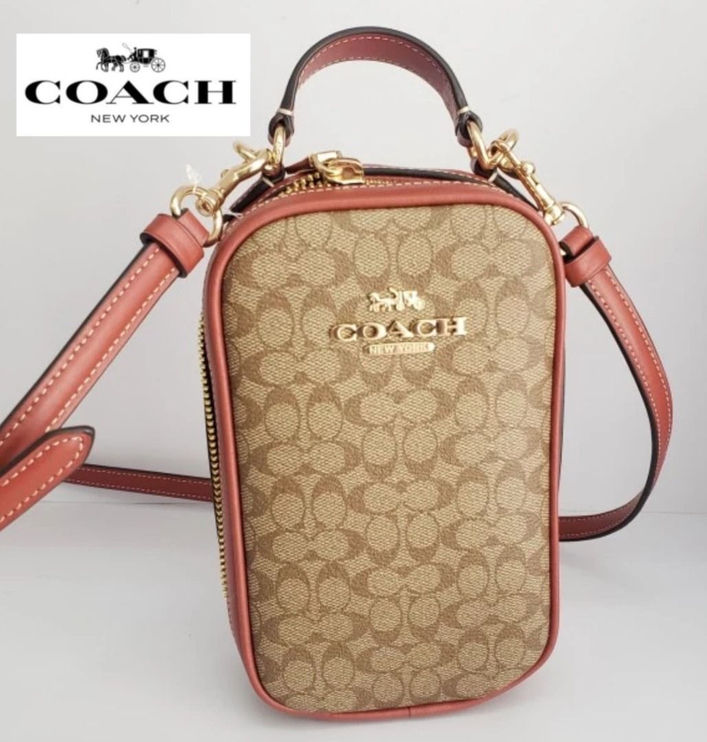 Coach signature hot sale colorblock phone crossbody