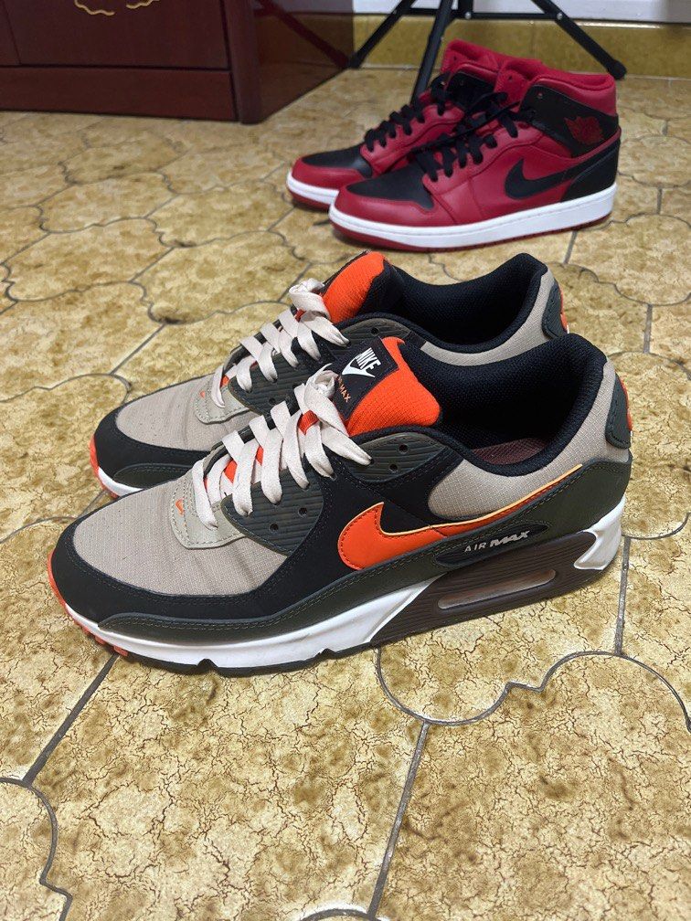 Air max 90 olive orange cheap
