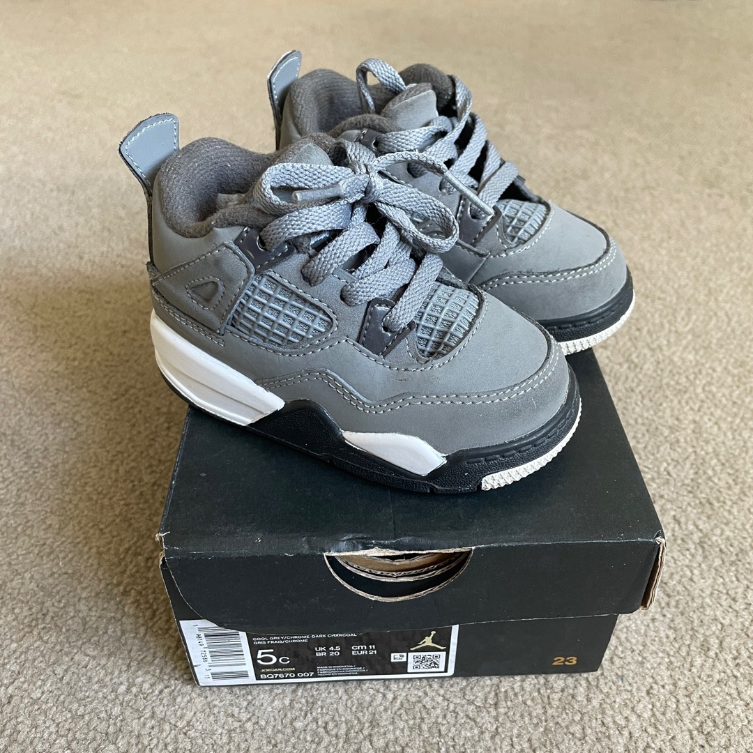 Jordan 4 cool grey td store