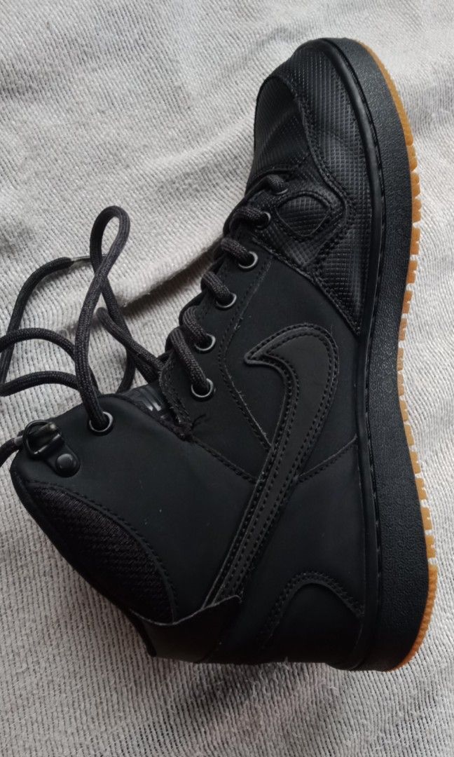 Nike Son of Force Mid Winter Black 🖤✓, Men's Fashion, Footwear, Sneakers  on Carousell
