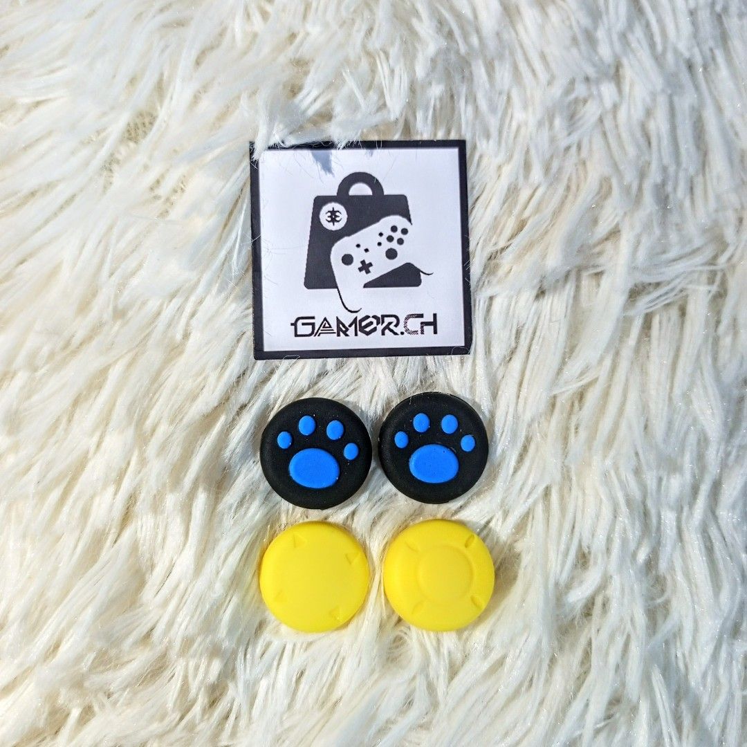 Nintendo Switch V1/V2/OLED/Lite Thumbgrips (Category: Controllers) located in Marikina City. Submitted by gamerch. (Listing ID 1228054297, Image 1). Description: Nintendo Switch V1/V2/OLED/Lite Thumbgrips Price: 50/pair (Yellow only available) Location: Marikina MOD: Lalamove/Grab, LBC/Gogo Express (COD/COP ✅), Meet-up MOP: GCash/BDO/Cash.