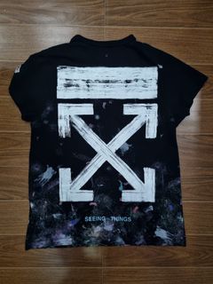 Off White Galaxy Brushed Tee AUTHENTIC
