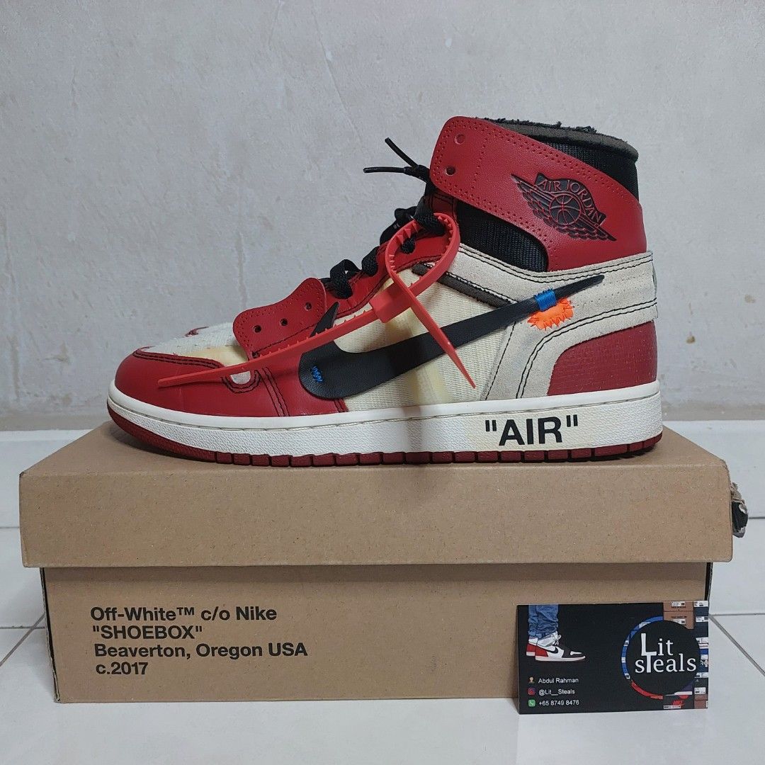 Off White Jordan 1 Chicago Men s Fashion Footwear Sneakers on