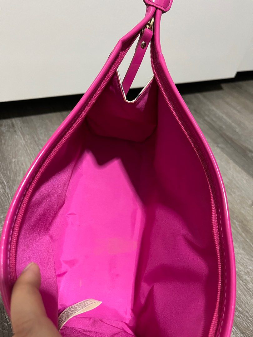 Original Kate Spade fuschia white and black toiletries cosmetics bag