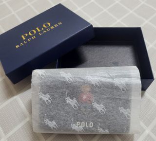 Original POLO Bear Leather Name Card Holder (full set)