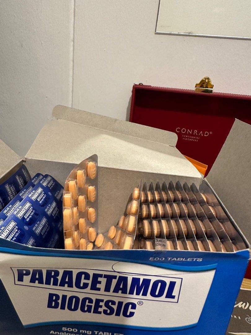 Paracetamol Biogesic 500mg (20 tablets), Health & Nutrition, Health