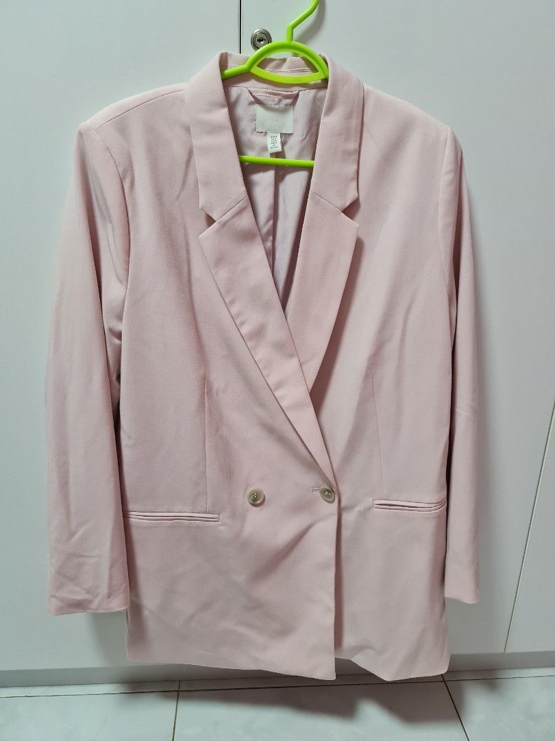 H&m sale pink blazer