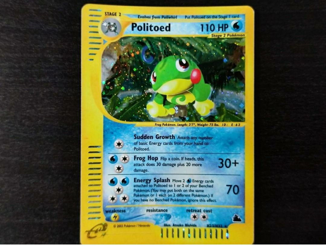 Pokemon Politoed H23/H32 Skyridge, Hobbies & Toys, Toys & Games on Carousell Pokemon Politoed H23/H32 Skyridge, Hobbies & Toys, Toys & Games on Carousell