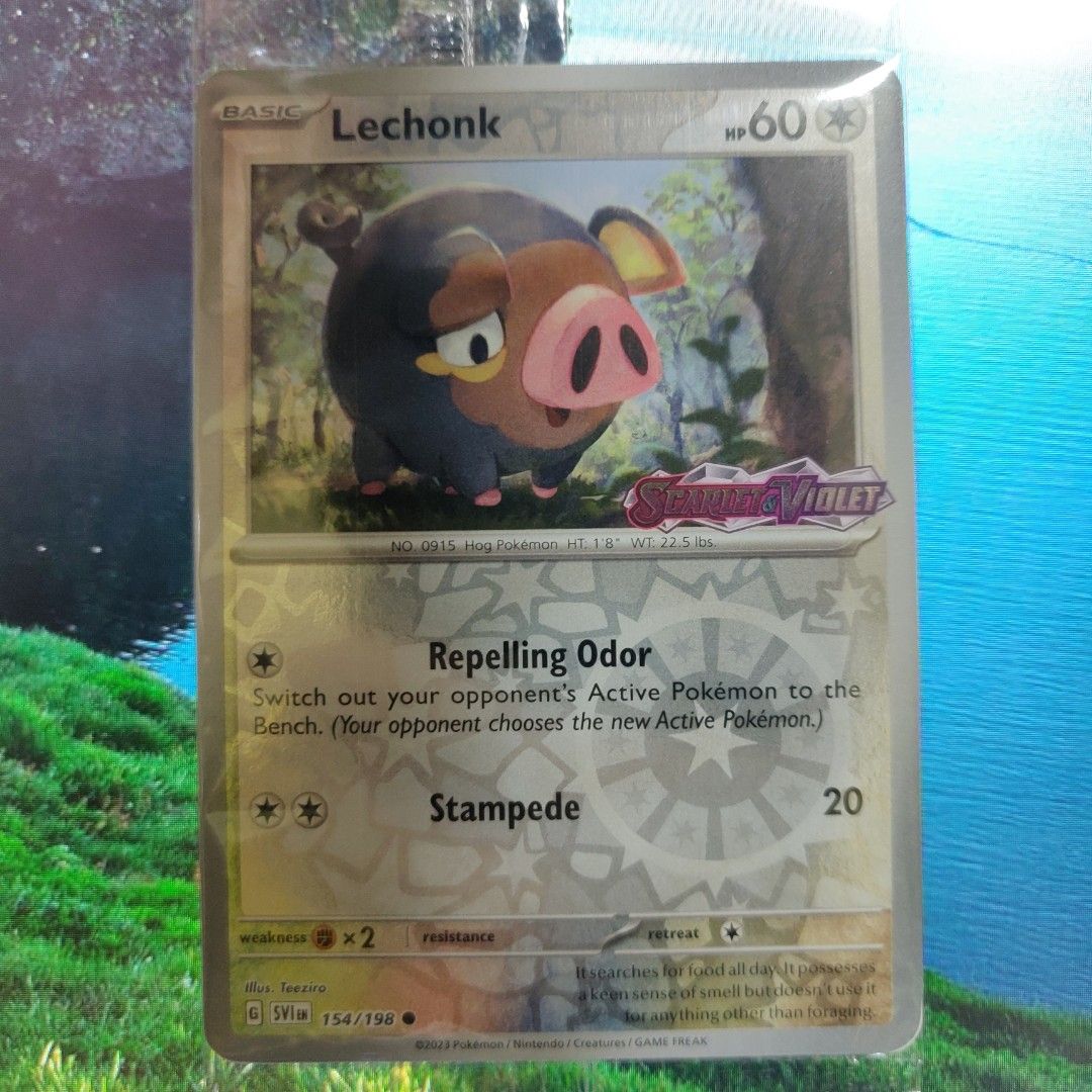 Pokemon TCG Lechonk Promo Card | SV01, Hobbies & Toys, Toys & Games on  Carousell