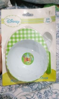 Pooh Melamine bowl with Spoon set