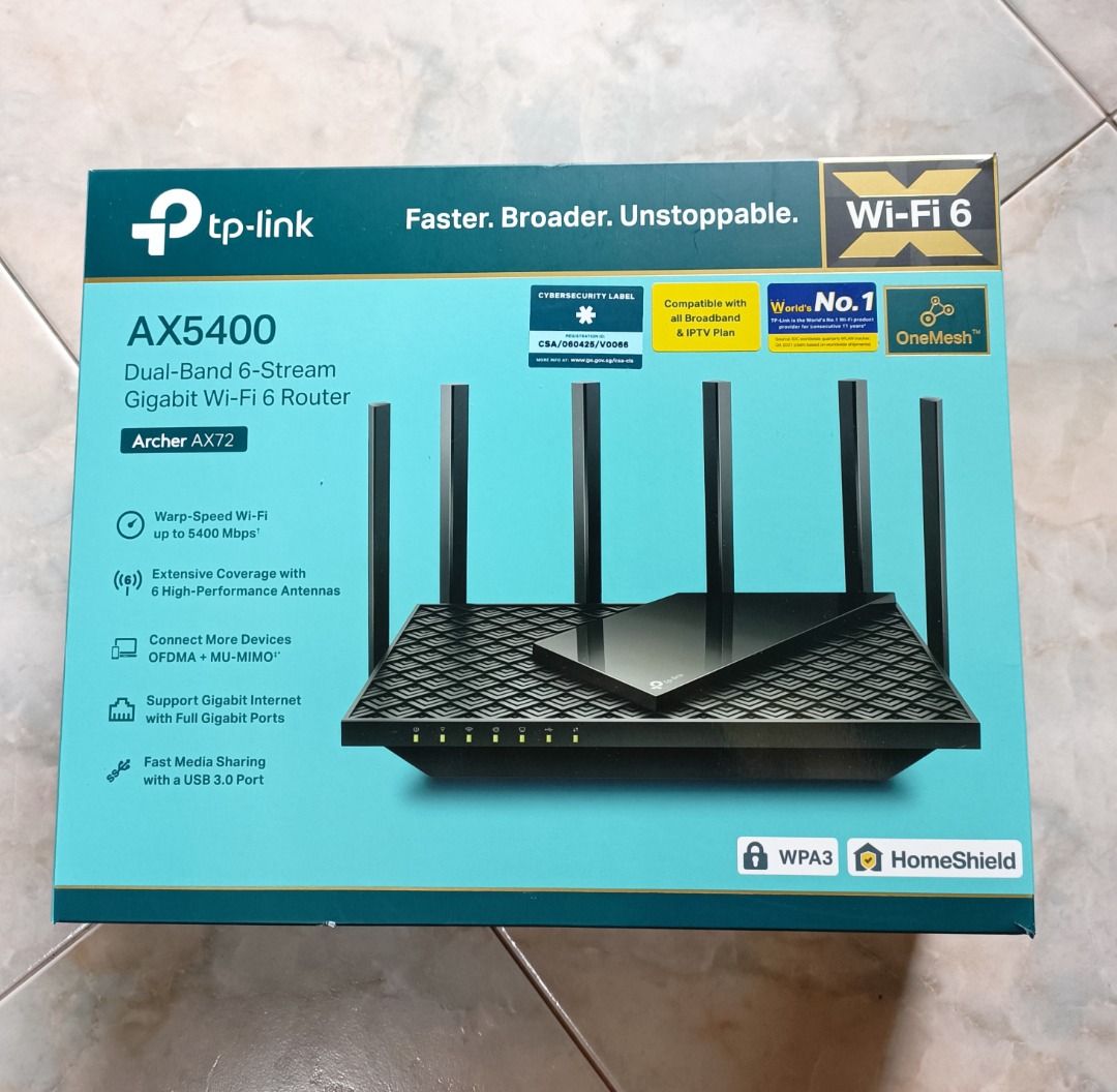 Router for Sale (TPLink AX5400), Computers & Tech, Parts & Accessories, Networking on Carousell
