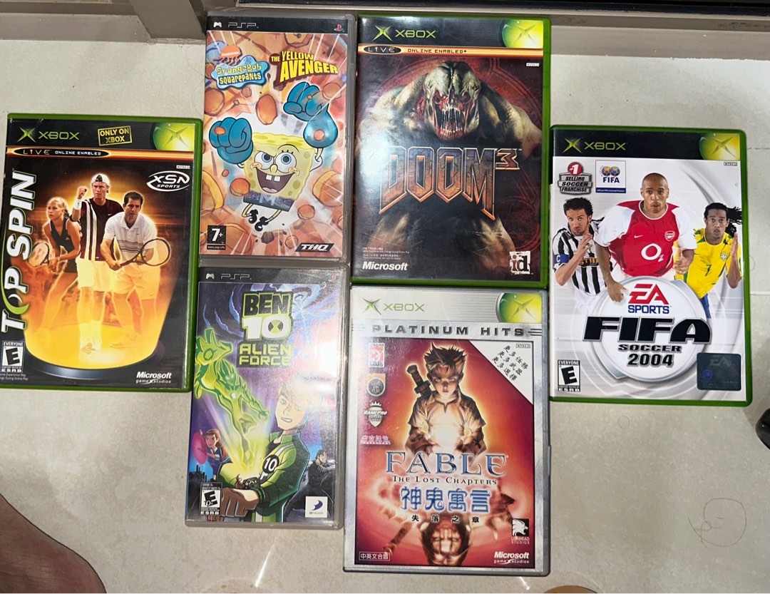 PSP and Xbox classic games, Video Gaming, Video Games, Others on Carousell