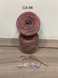 Rainbow special yarn.