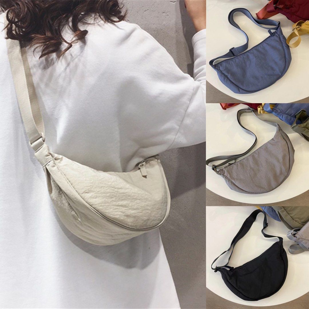 WHOLESALE READY STOCK Nylon Dumpling Crossbody Bag High Quality Water Repellent Material 12 Colours