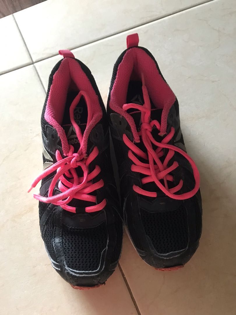 Red reebok running shoes hotsell