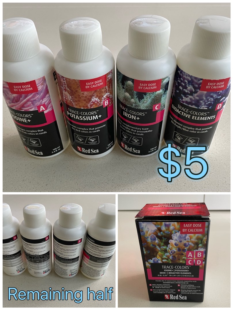 Reef tank trace elements ABCD, Pet Supplies, Homes & Other Pet