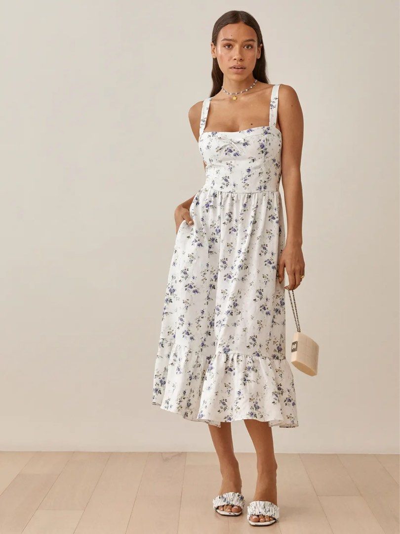 tove linen dress Lenore Knit Dress Cream – TOVE Studio main image 1