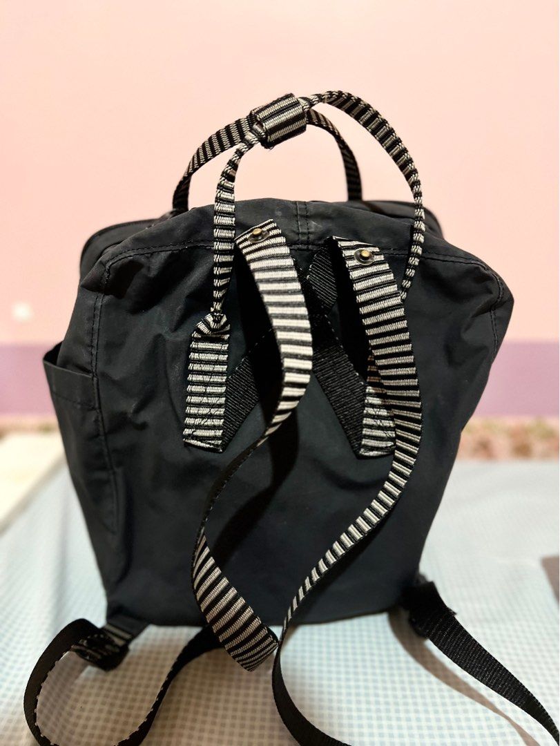 Regular Fjallraven Kanken Black Stripes Women s Fashion Bags Wallets Backpacks on Carousell