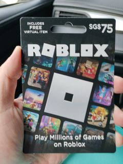 Roblox $75 game card