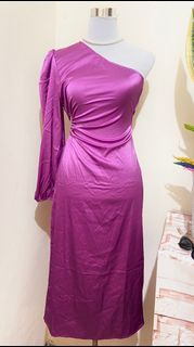 (S) SHEIN One sided silk dress