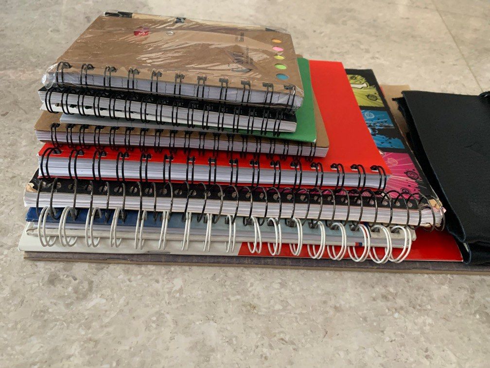Set of 13+ clean notebooks of various sizes, Hobbies & Toys, Stationery