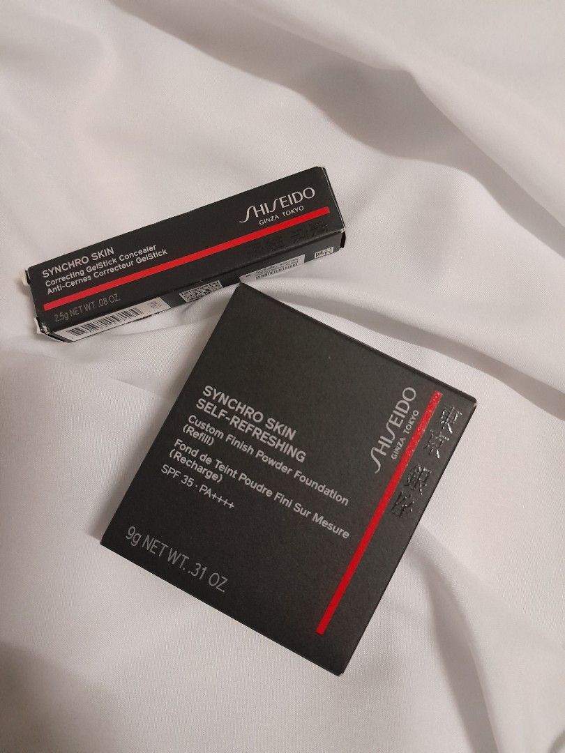 Shiseido Synchro Skin (Concealer & Custom Finish Powder), Beauty ...
