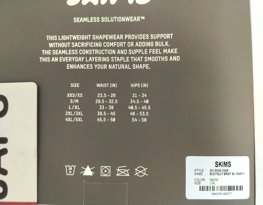 Skims Sculpting Bodysuit with Snaps in Onyx, Women's Fashion