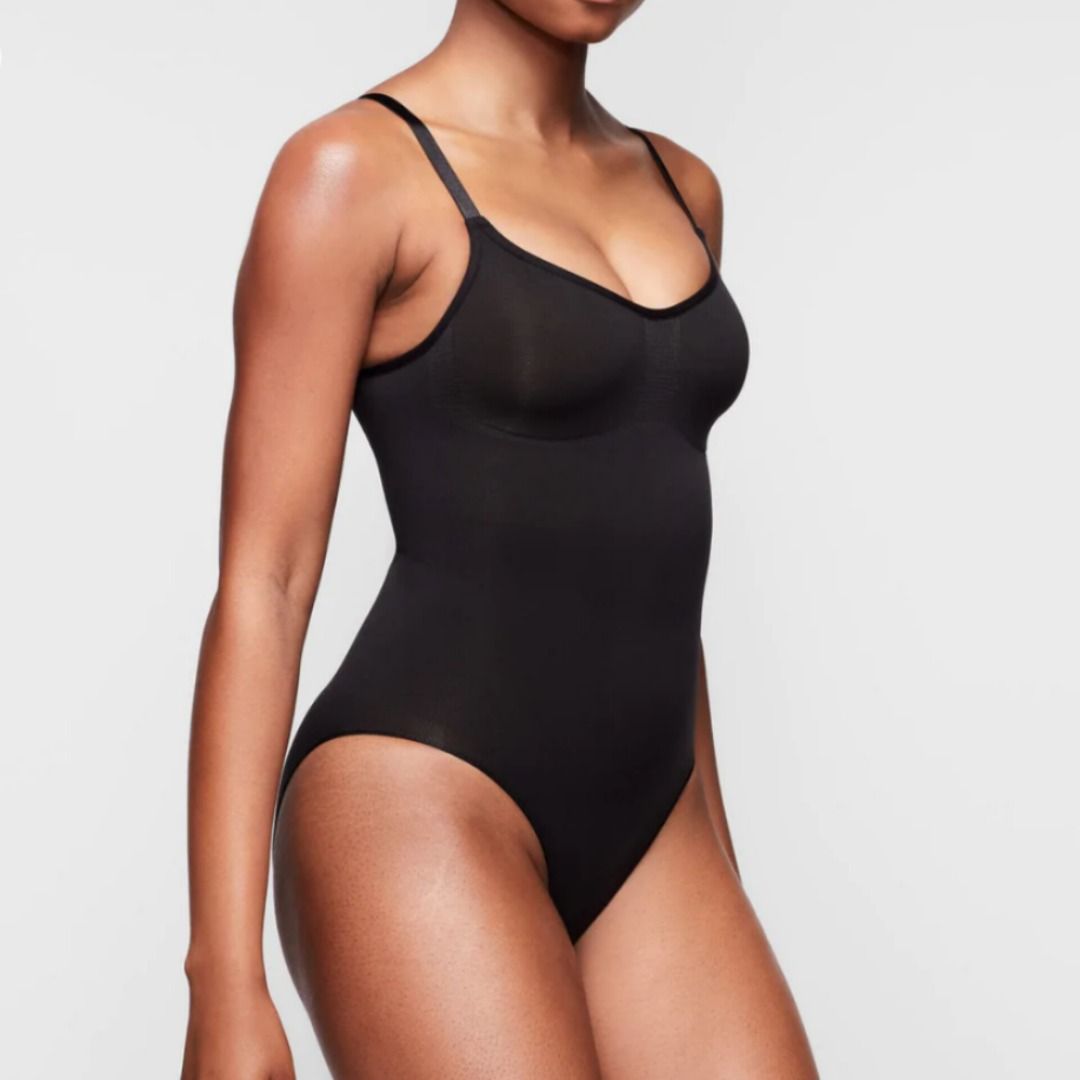 Skims Sculpting Bodysuit with Snaps in Onyx, Women's Fashion