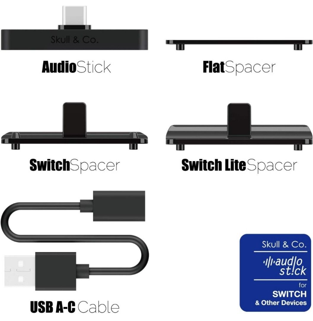 Skull Co. AudioStick Bluetooth 5.0 Wireless Audio Transmitter