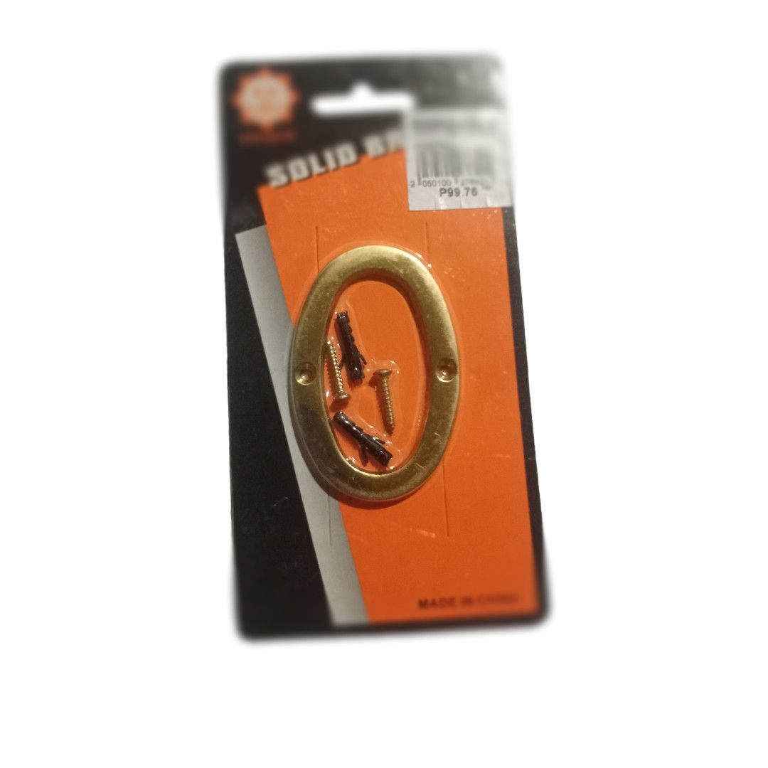 SOLID BRASS HOUSE NUMBER (Category: Locks, Doors & Gates) located in Makati City. Submitted by nyxhemera26 (Listing ID 1228052355, Image 2). Description: SOLID BRASS HOUSE NUMBER • ONLY NUMBER 1 & 0 ARE AVAILABLE • 50 EACH • ORIGINAL PRIZE IS 99.75 • SIZE: 3".