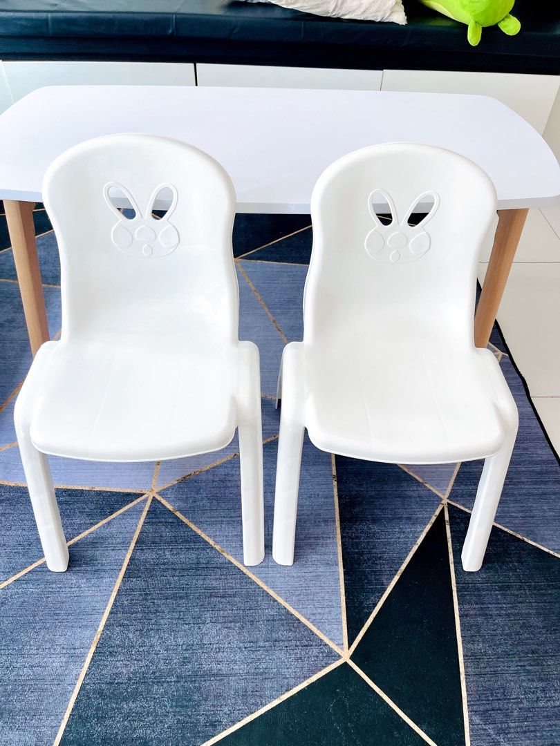 6 PCS Kids Stackable Chair Set Plastic Classroom Chairs For Children