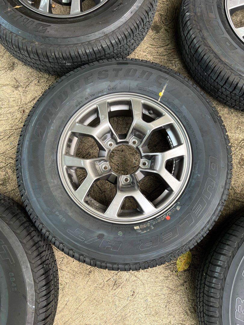 Suzuki Jimny Mags Tires and Cover, Car Parts & Accessories, Mags and Tires on Carousell