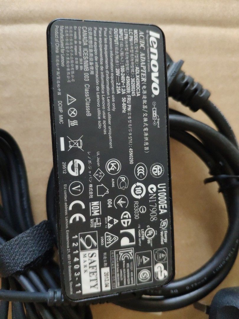 ThinkPad 45W power adapter, Computers & Tech, Laptops & Notebooks on