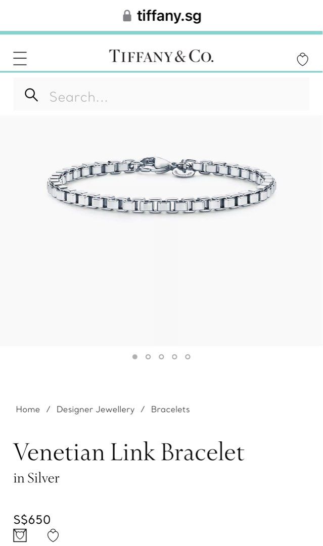 Tiffany & co venetian deals link bracelet
