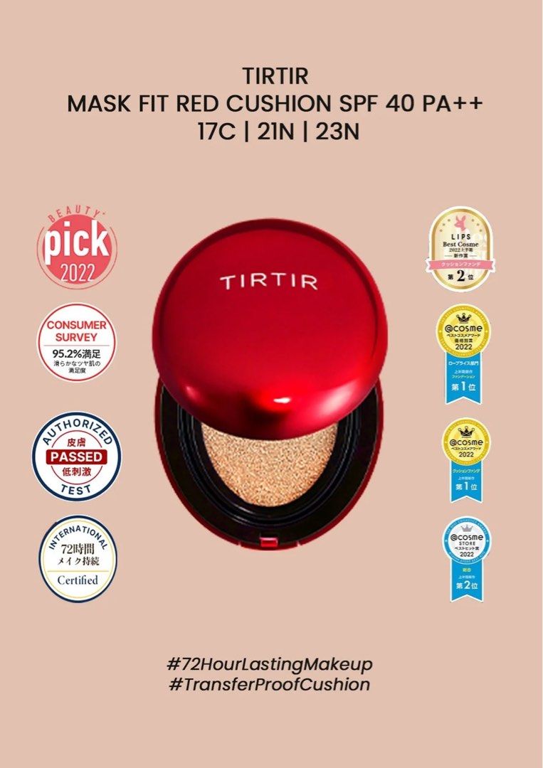 Tir Tir Mask Fit Red Cushion, Beauty  Personal Care, Face, Makeup on  Carousell