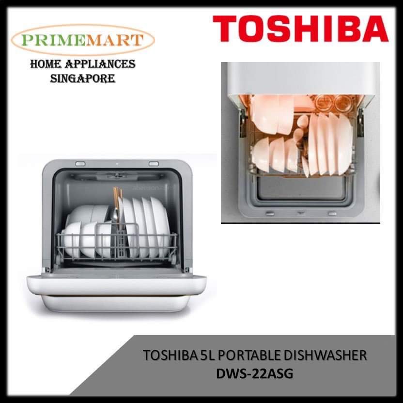 TOSHIBA DWS22ASG MINI 5L PORTABLE DISHWASHER * BEST SELLER * FAST