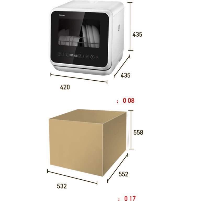 TOSHIBA DWS22ASG MINI 5L PORTABLE DISHWASHER * BEST SELLER * FAST