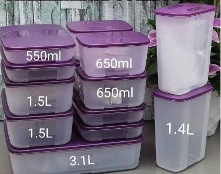 Tupperware 250/ 290ml / 650ml /1L / 550ml/ 1.5L / 2.3L / 5.6L ...