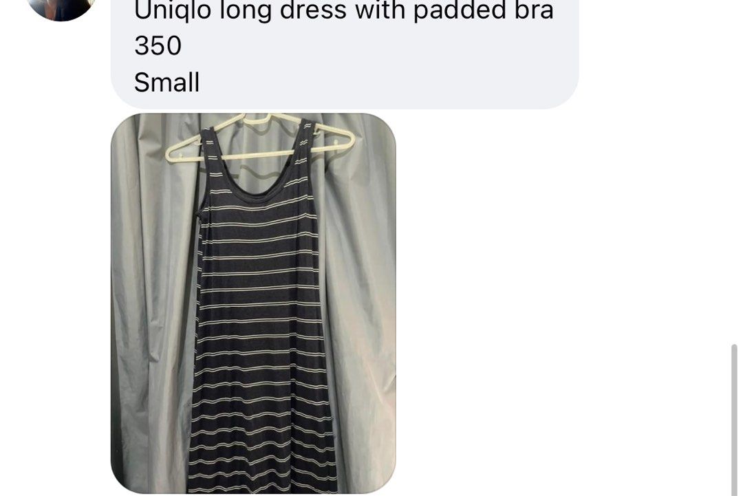 Uniqlo long dress with padded bra, Women's Fashion, Dresses & Sets ...